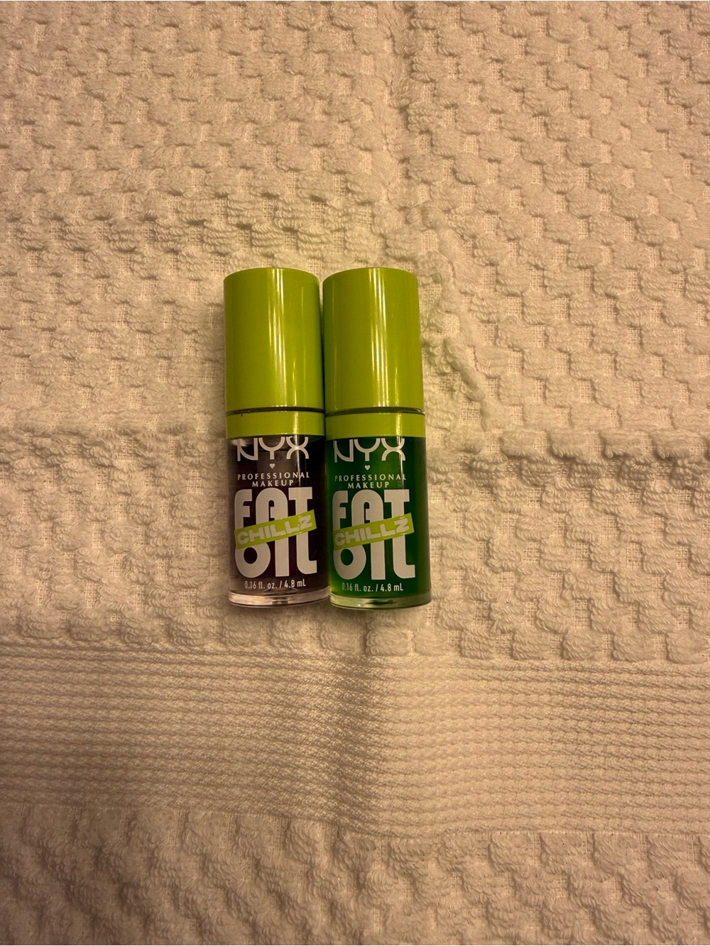 NYX Fat Oil Lip Gloss Duo — Neon Lime and Kelly Green